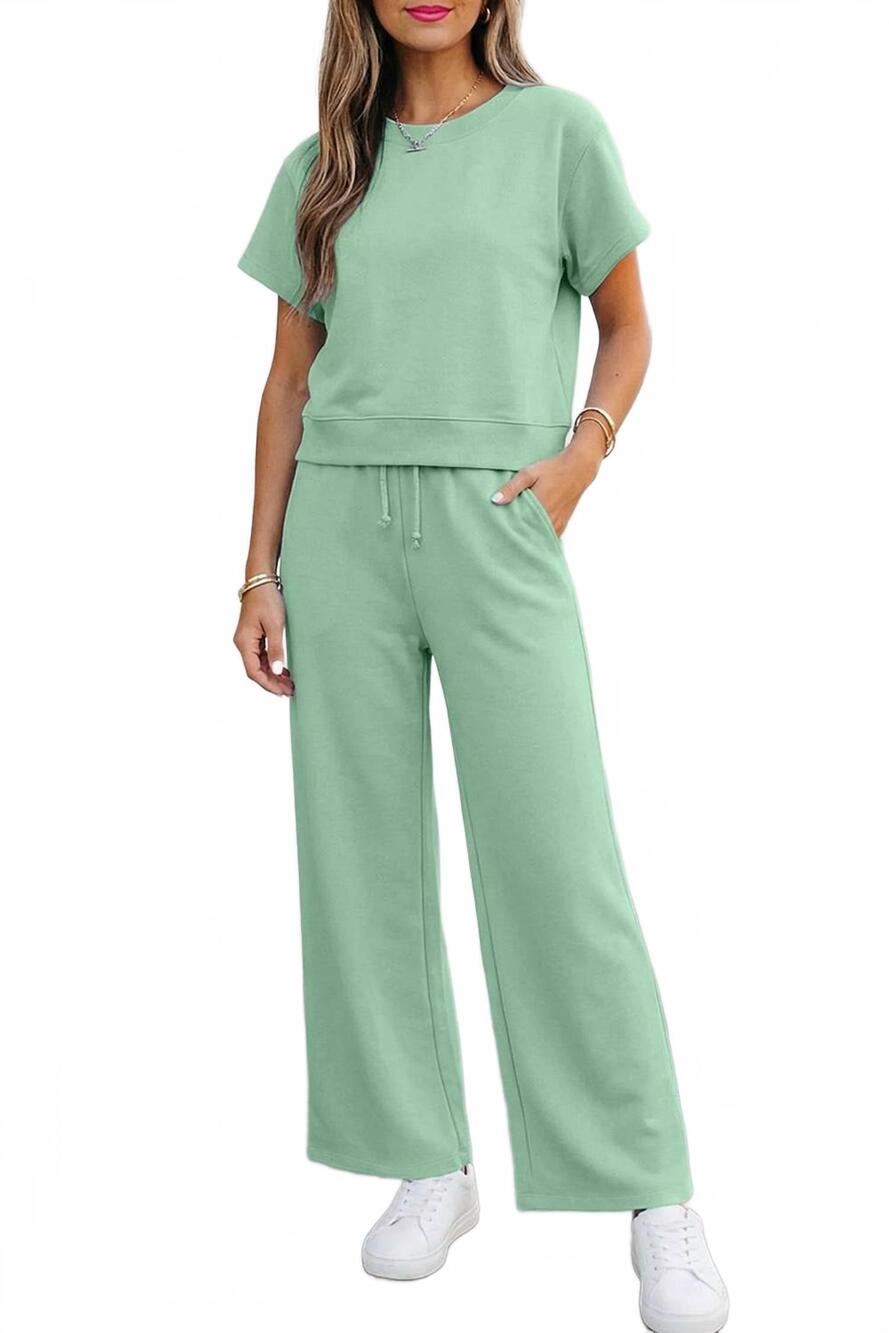 NEW AAPPARELLA women's around town comfort set in mint green
